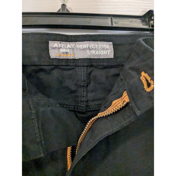 Ariat Rebar Pants Women Size 26W Black Perfect Rise Straight Made Tough Workwear - Picture 6 of 10